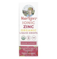 MaryRuth's, рідкі краплі з іонами органічного цинку, полуниця й лимон, 120 мл (4 рідк. унції)