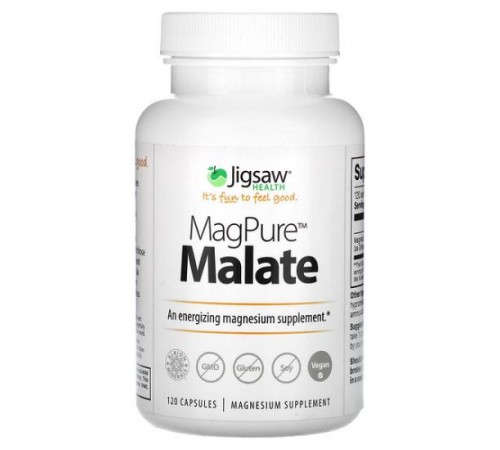 Jigsaw Health, MagPure, малат, 120 капсул Jigsaw Health, MagPure, малат, 120 капсул