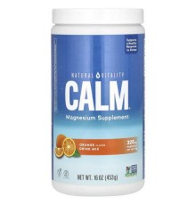 Natural Vitality, CALM, суміш для приготування напою з магнієм, апельсин, 453 г (16 унцій)