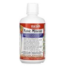 Vital Earth Minerals, Fulvic Minerals, 32 рідких унції (946 мл)