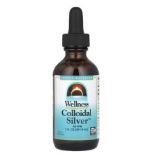 Source Naturals, Wellness, колоїдне срібло™, 45 част./млн, 59,14 мл (2 рідк. унції)