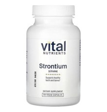 Vital Nutrients, цитрат стронцію, 90 веганських капсул