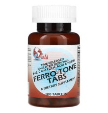 World Organic, таблетки Ferro-Tone, 100 таблеток