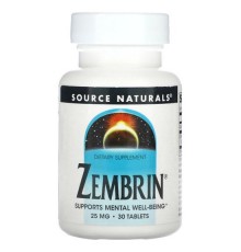 Source Naturals, Zembrin, 25 мг, 30 таблеток