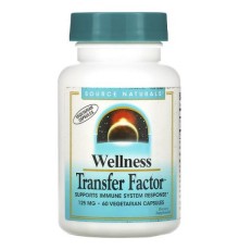 Source Naturals, Wellness Transfer Factor, 125 мг, 60 вегетаріанських капсул