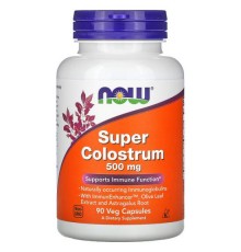 NOW Foods, SuperColostrum, 500 мг, 90 вегетаріанських капсул