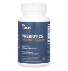 Dr. Tobias, Prebiotics, для підтримки травлення, 30 капсул