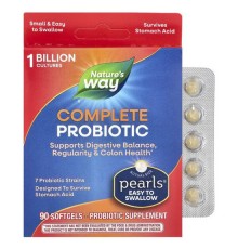 Nature's Way, Pearls Complete Probiotic, 1 млрд КУО, 90 капсул