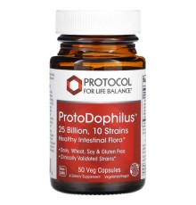 Protocol for Life Balance, ProtoDophilus, 25 млрд, 50 вегетаріанських капсул