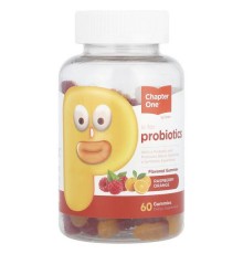 Chapter One, Probiotic Gummies, Raspberry Orange, 60 Gummies