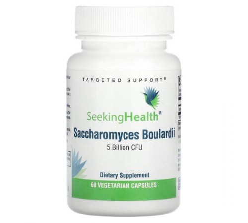 Seeking Health, Saccharomyces boulardii, 5 млрд КУО, 60 вегетаріанських капсул