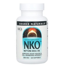 Source Naturals, NKO, 500 мг, 60 капсул