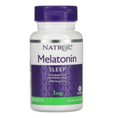 Natrol, Мелатонін, 1 мг, 90 таблеток