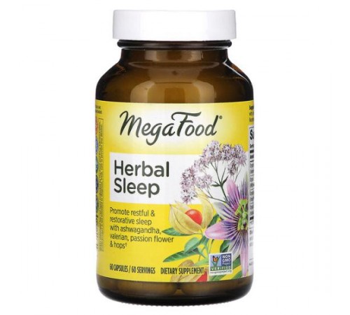 MegaFood, Herbal Sleep, 60 капсул