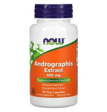 NOW Foods, екстракт андрографіса, 400 мг, 90 рослинних капсул