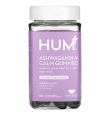 HUM Nutrition, Жувальні таблетки з ашвагандою, ягідна суміш, 60 веганських жувальних таблеток