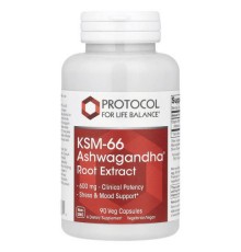 Protocol for Life Balance, KSM-66, екстракт кореня ашваганди (Ashwagandha®), 600 мг, 90 вегетаріанських капсул