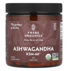 Tribe Organics, Ashwagandha KSM-66®, 120 капсул