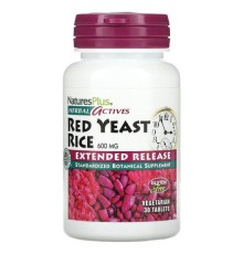 NaturesPlus, Herbal Actives, Red Yeast Rice, 600 mg, 30 Vegetarian Tablets