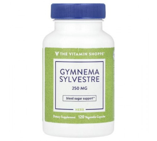 The Vitamin Shoppe, Gymnema slyvestre, 250 мг, 120 рослинних капсул