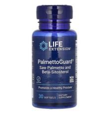 Life Extension, PalmettoGuard, пальмова пальма й бета-ситостерин, 30 капсул