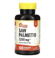 Sundance Vitamins, Saw Palmetto, 1200 мг, 100 капсул зі швидким вивільненням