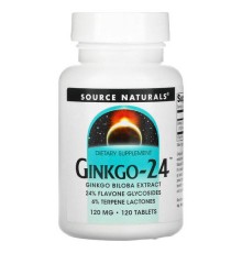 Source Naturals, Гінкго-24, 120 мг, 120 табл