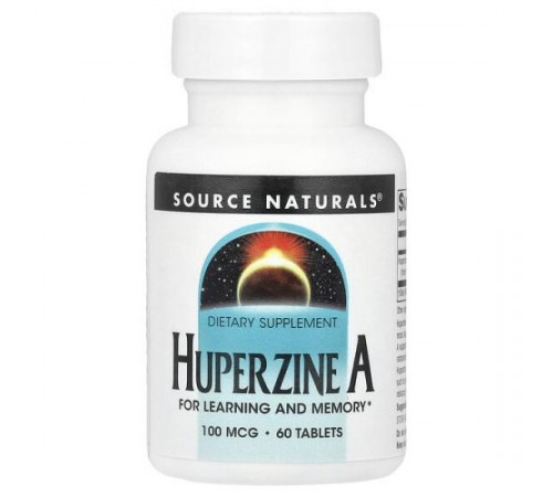 Source Naturals, гуперзин A, 100 мкг, 60 таблеток