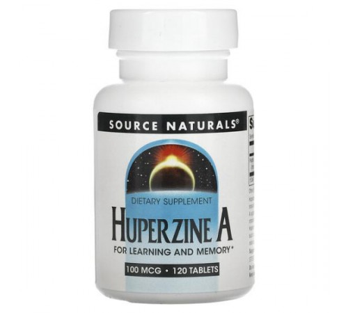 Source Naturals, Гуперзин А, 100 мкг, 120 табл