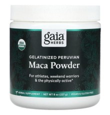 Gaia Herbs, желатинізований порошок перуанської маки, 227 г (8 унцій)