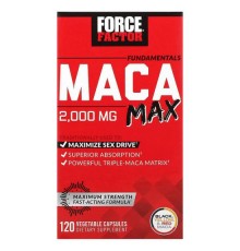 Force Factor, Fundamentals, мака, максимальна сила дії, 2000 мг, 120 рослинних капсул (500 мг у капсулі)