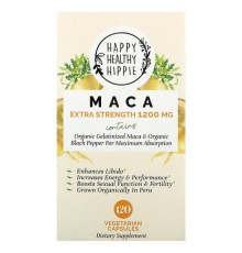 Happy Healthy Hippie, мака, посилена дія, 1200 мг, 120 вегетаріанських капсул (600 мг у капсулі)