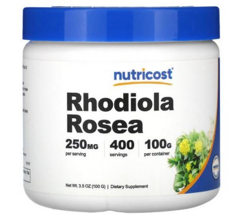 Nutricost, родіола рожева, 100 г (3,5 унції) Nutricost, родіола рожева, 100 г (3,5 унції)