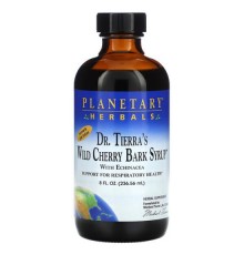 Planetary Herbals, Dr. Tierra's, сироп із кори дикої вишні, 236,56 мл (8 рідк. унцій)