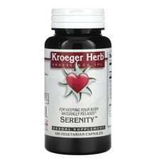 Kroeger Herb Co, Serenity, 100 вегетаріанських капсул