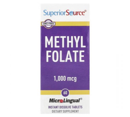 Superior Source, Methyl Folate, 1,000 mcg, 60 Tablets