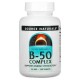 Source Naturals, комплекс B-50, вітаміни групи B, 50 мг, 100 таблеток