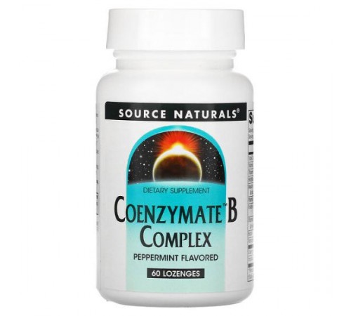 Source Naturals, Coenzymate™ B Complex, Peppermint, 60 Lozenges