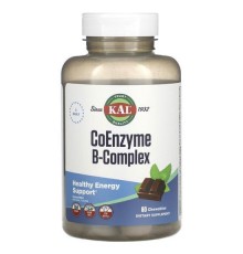 KAL, Coenzyme B-Complex, Natural Cocoa Mint, 60 Chewables