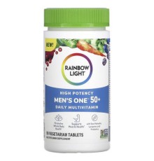 Rainbow Light, Men's One, високоефективні мультивітаміни щоденного приймання для чоловіків від 50 років, 90 вегетаріанських таблеток