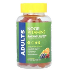 Noor Vitamins, мармеладки зі сумішшю органічних фруктів для дорослих, 90 жувальних таблеток