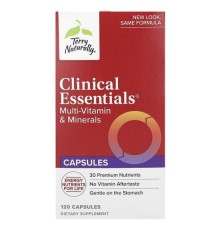 Terry Naturally, Clinical Essentials, мультивітаміни та мікроелементи, 120 капсул