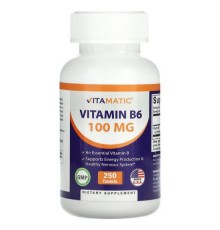 Vitamatic, Вітамін B6, 100 мг, 250 таблеток