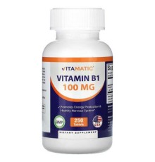 Vitamatic, вітамін B1, 100 мг, 250 таблеток