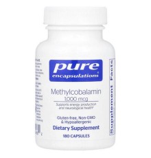 Pure Encapsulations, метилкобаламін, 1000 мкг, 180 капсул