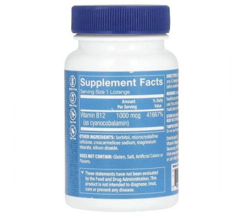 The Vitamin Shoppe, Вітамін B12, 1000 мкг, 100 пастилок The Vitamin Shoppe, Вітамін B12, 1000 мкг, 100 пастилок