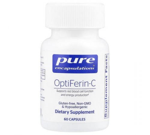 Pure Encapsulations, OptiFerin-C, 60 капсул