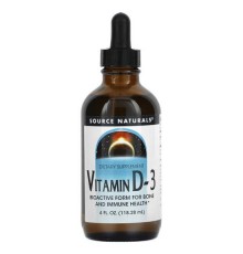 Source Naturals, вітамін D3, 118,28 мл (4 рідк. унції)