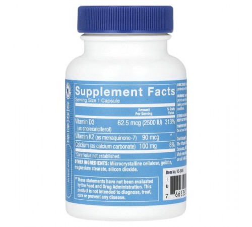 The Vitamin Shoppe, вітаміни D3 і K2, 60 капсул The Vitamin Shoppe, вітаміни D3 і K2, 60 капсул