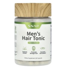Snap Supplements, тонік для волосся та бороди для чоловіків, 60 капсул